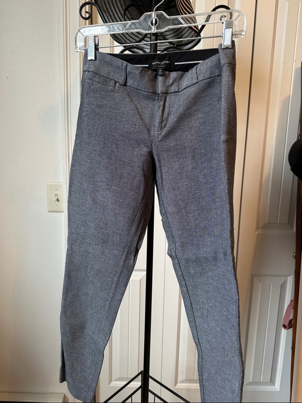 Banana Republic Gray Slim Chinos for women